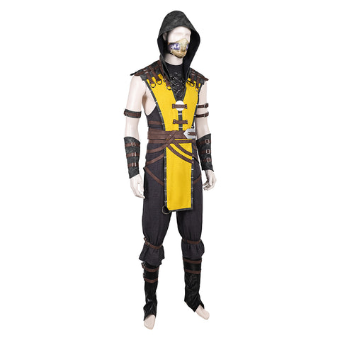 Mortal Kombat Scorpion Cosplay Costume For Adult Man Female Halloween Costume
