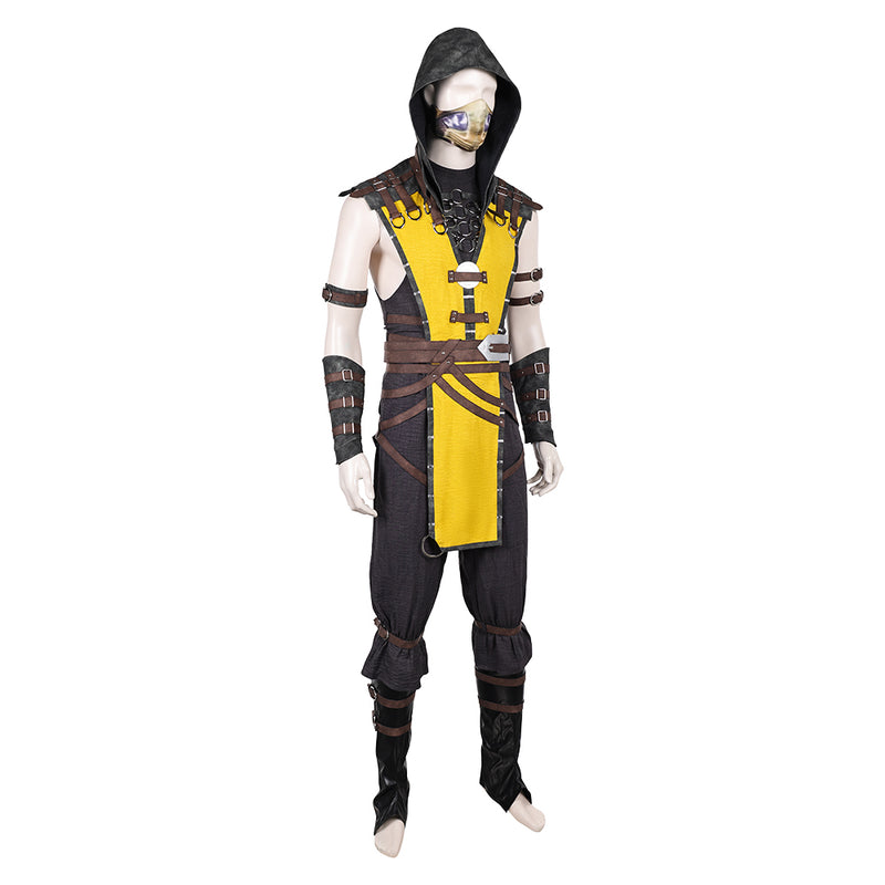 Mortal Kombat Scorpion Cosplay Costume For Adult Man Female Halloween Costume