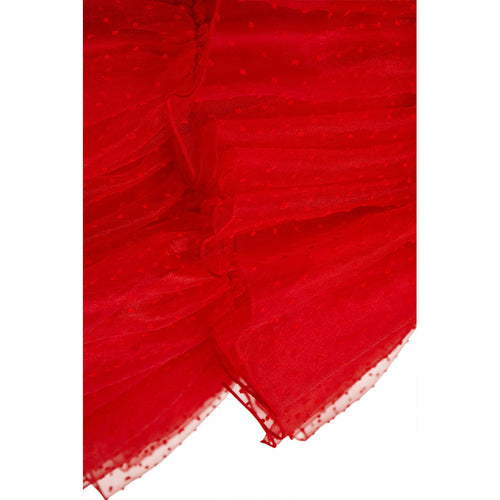 Movie Beetle Juice Lydia Cosplay Costume Red Wedding Dress Outfits Halloween Carnival Suit