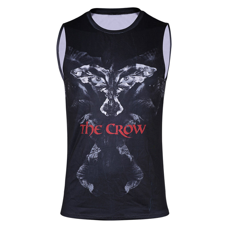 Movie The Crow 2024 Eric Draven Cosplay Costume Outfits Halloween Carnival Suit