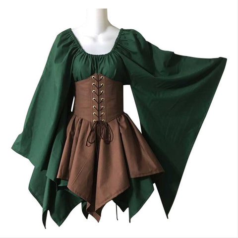 Mrcos Halloween cosplay size Western Renaissance European and American medieval aristocratic dresses Women's Classical style long sleeves 2019 New clothing activities Adult Party costumes cosplay XXXL