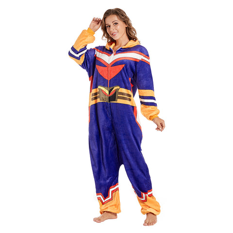 My Hero Academia All·Might Cosplay Pajama Adult Unisex Onesie  Sleepwear Pyjamas