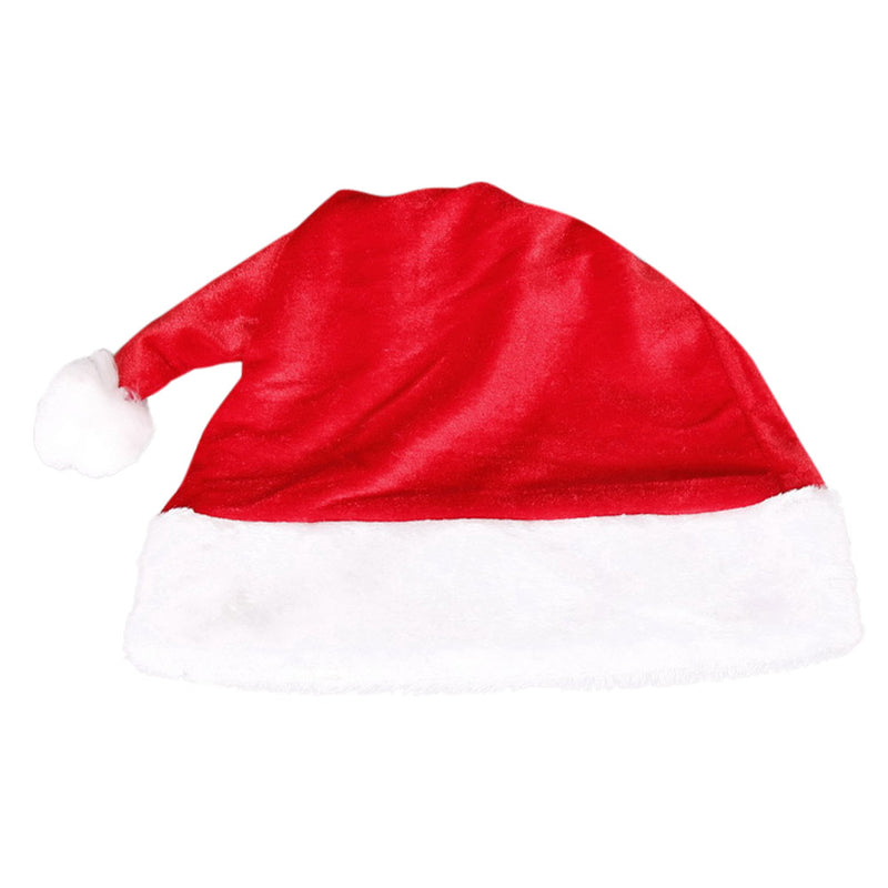 nacyvcos Santa Hat 10 Piece Set Christmas Santa Claus Hat Decorations Costume Christmas Cosplay Santa Hat Christmas Supplies Fluffy Costume Adult Children Unisex Cute Gift Party Event Stage (Adult)