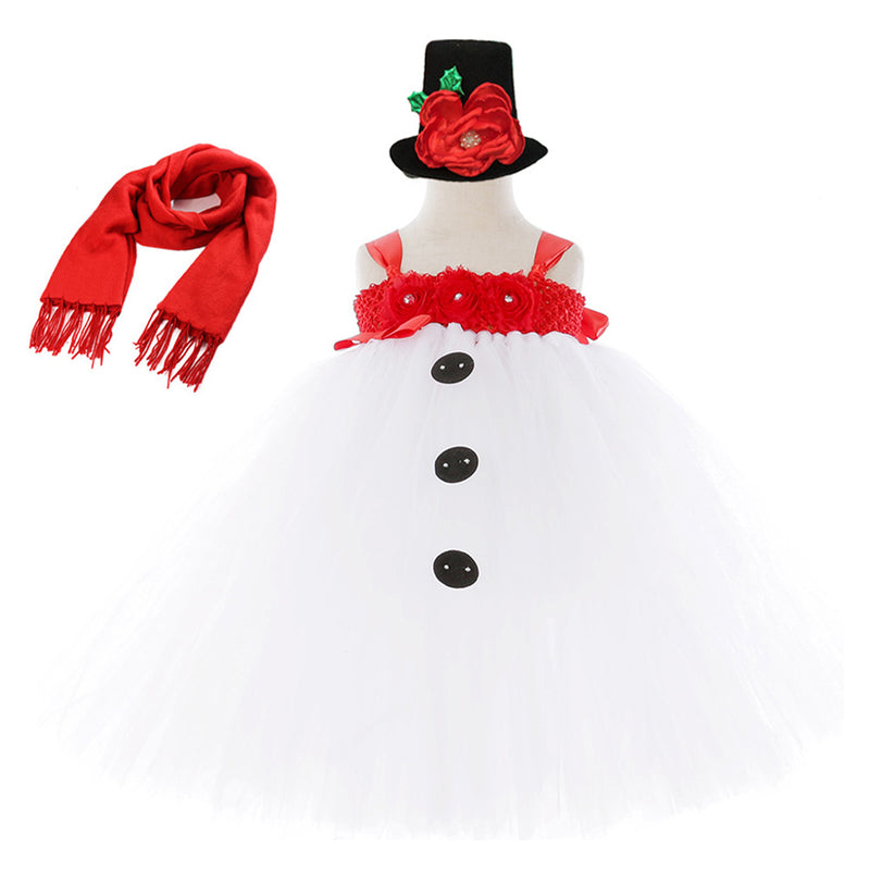 Olaf Snowman Christmas Cosplay Costume Dress Hat Scarf Outfits Halloween Carnival Suit