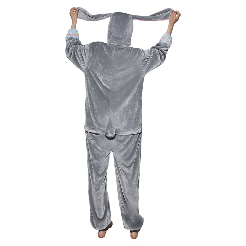 [OLAOLA] rabbit costume pajamas grey adult room costume animal rabbit costume animal costume mofufu winter Halloween rabbit (M)