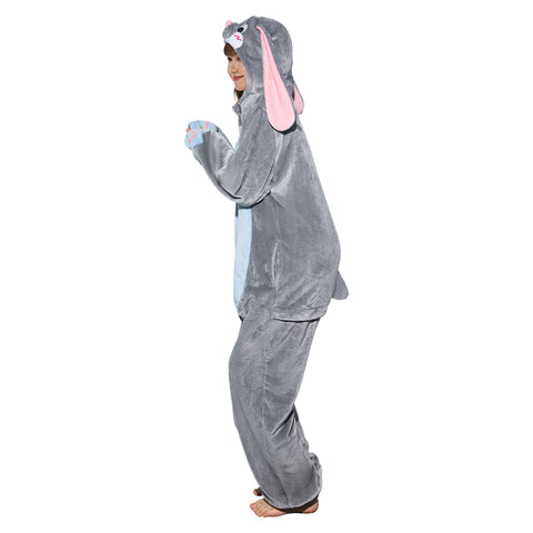 [OLAOLA] rabbit costume pajamas grey adult room costume animal rabbit costume animal costume mofufu winter Halloween rabbit (M)