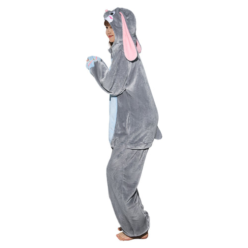 [OLAOLA] rabbit costume pajamas grey adult room costume animal rabbit costume animal costume mofufu winter Halloween rabbit (M)