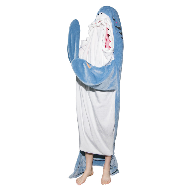 [OLAOLA] Shark sleeping bags, pajamas, blankets, adult shark blankets, sharks, dolphins, stuffed animals, wearable blankets, autumn and winter, warm air conditioning, nap blanket