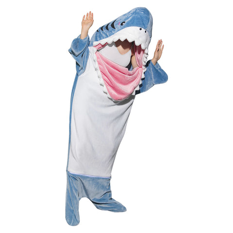 [OLAOLA] Shark sleeping bags, pajamas, blankets, adult shark blankets, sharks, dolphins, stuffed animals, wearable blankets, autumn and winter, warm air conditioning, nap blanket