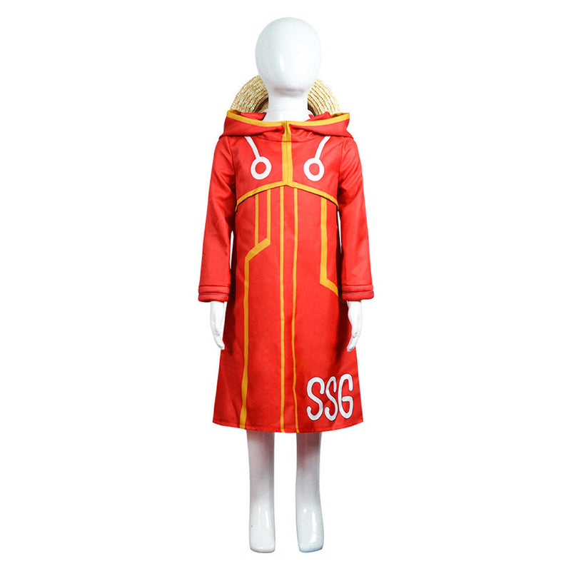 One Piece: Egghead Arc Monkey D. Luffy Kids Boys Cosplay Costume Outfits Halloween Carnival Party Suit BoysKidsCostume