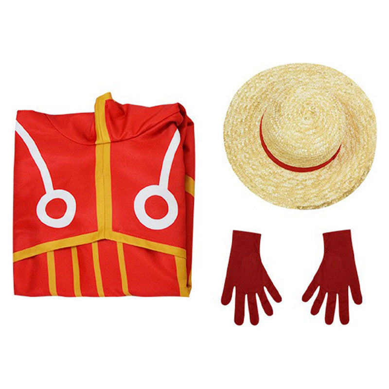 One Piece: Egghead Arc Monkey D. Luffy Kids Boys Cosplay Costume Outfits Halloween Carnival Party Suit BoysKidsCostume