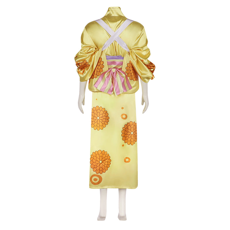 One Piece Kikunojo Cosplay Costume Outfits Halloween Carnival Suit