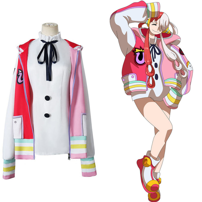 One Piece UTA Cosplay Costume Dress Coat Outfits Halloween Carnival Suit