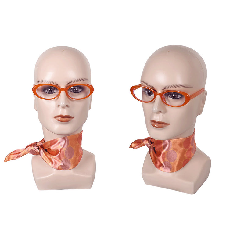 Orange glasses scarf cos Inside Out Halloween Carnival Costume Accessories