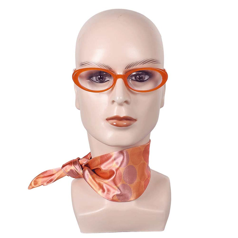 Orange glasses scarf cos Inside Out Halloween Carnival Costume Accessories