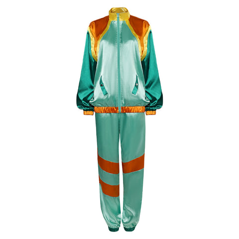 Party Suit Neon Clothes Retro Clothing 80s Costume Cosplay Costume Outfits Halloween Carnival Suit