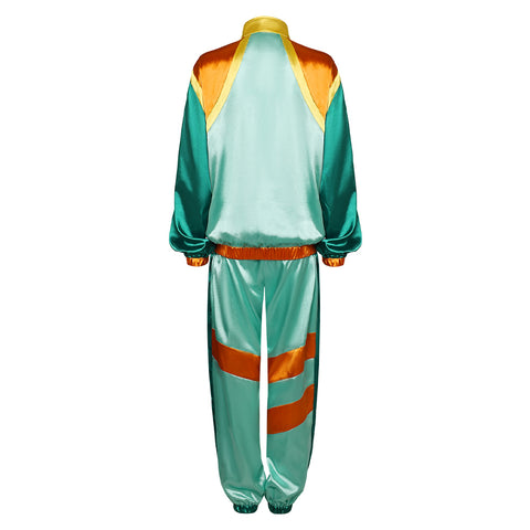 Party Suit Neon Clothes Retro Clothing 80s Costume Cosplay Costume Outfits Halloween Carnival Suit