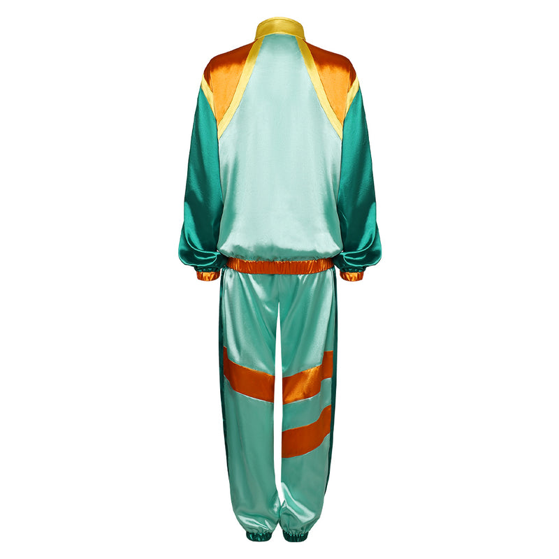 Party Suit Neon Clothes Retro Clothing 80s Costume Cosplay Costume Outfits Halloween Carnival Suit