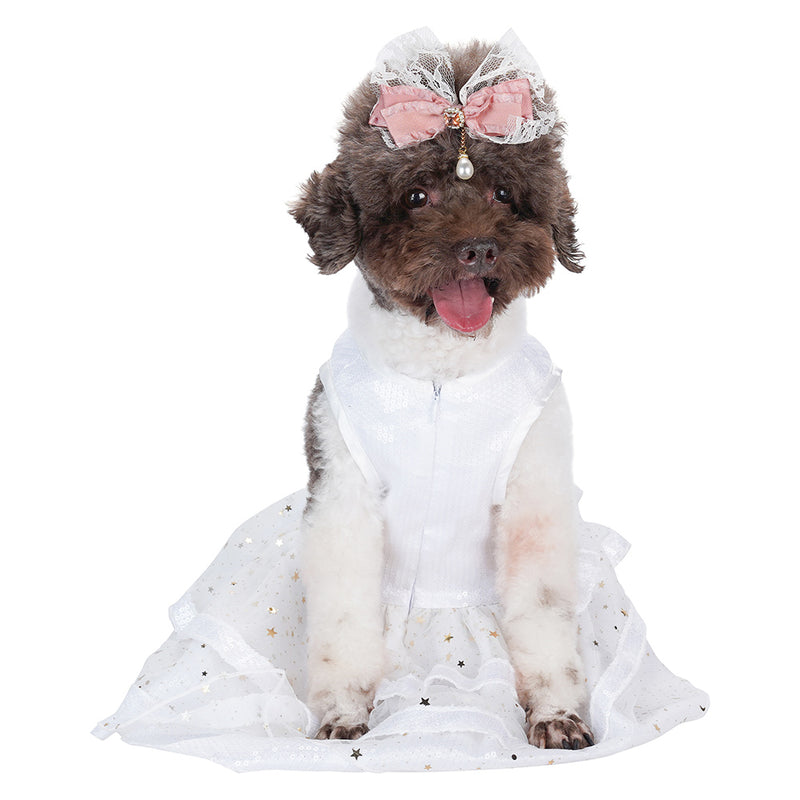 Pet Dogs Tutu Dress Halloween Carnival Party Suit sequined Dog Dress sleeveless