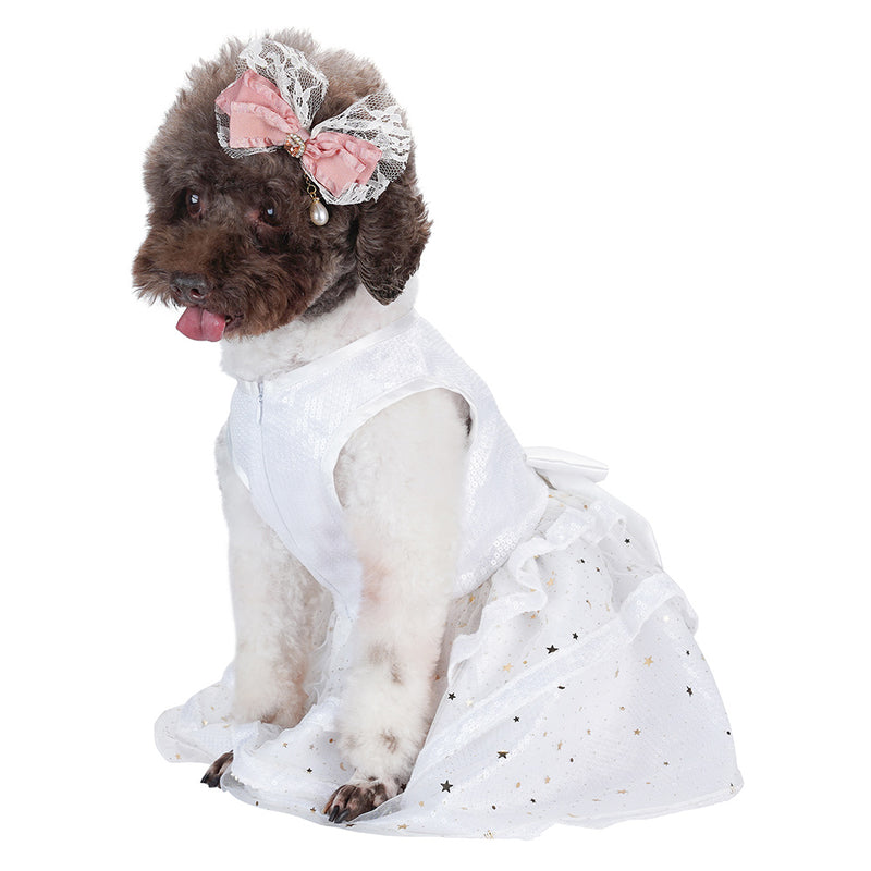 Pet Dogs Tutu Dress Halloween Carnival Party Suit sequined Dog Dress sleeveless