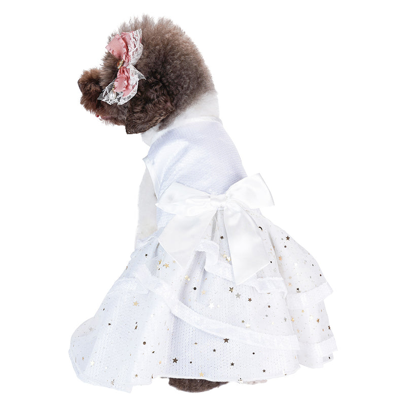 Pet Dogs Tutu Dress Halloween Carnival Party Suit sequined Dog Dress sleeveless