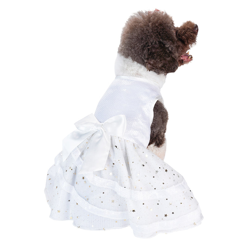 Pet Dogs Tutu Dress Halloween Carnival Party Suit sequined Dog Dress sleeveless