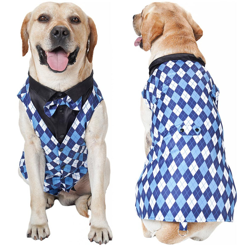 Pet Vest Plaid Pet Tuxedo