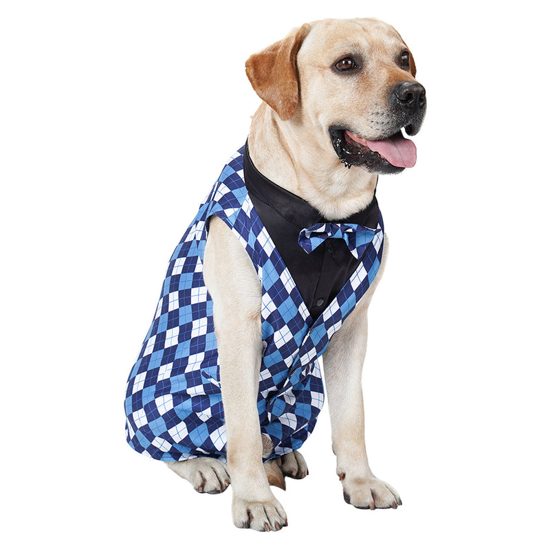 Pet Vest Plaid Pet Tuxedo