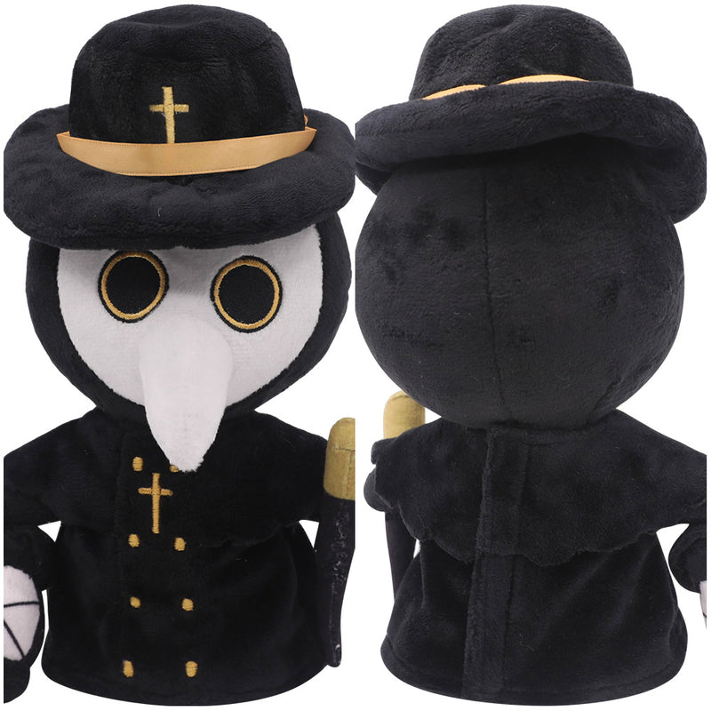 Plague doctor  Cosplay Plush Toys Cartoon Soft Stuffed Dolls Mascot Birthday Xmas Gift