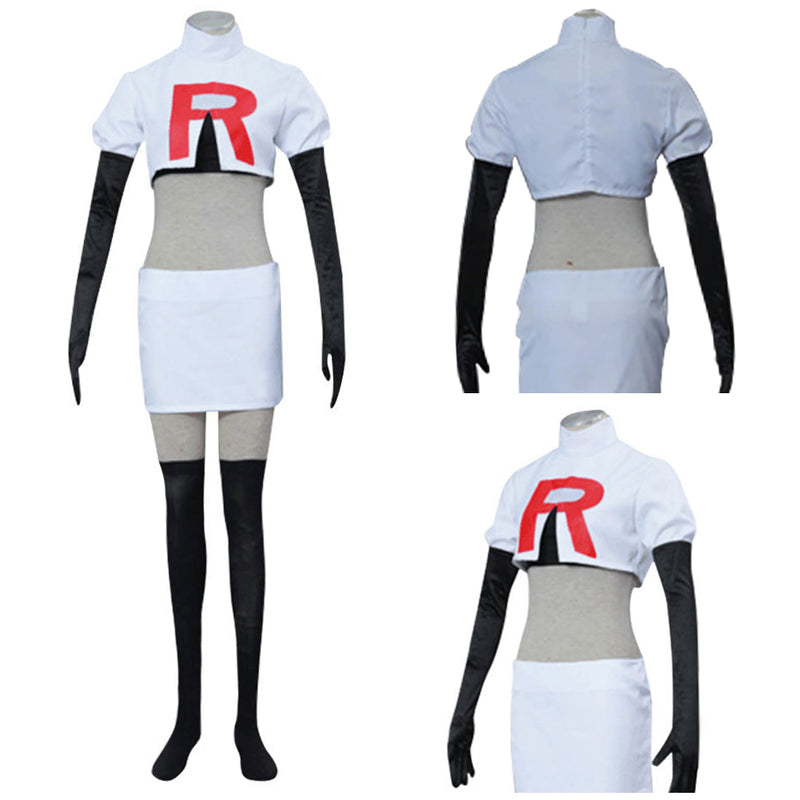 Pokemon Jessie Cosplay Costume Outfits Halloween Carnival Suit