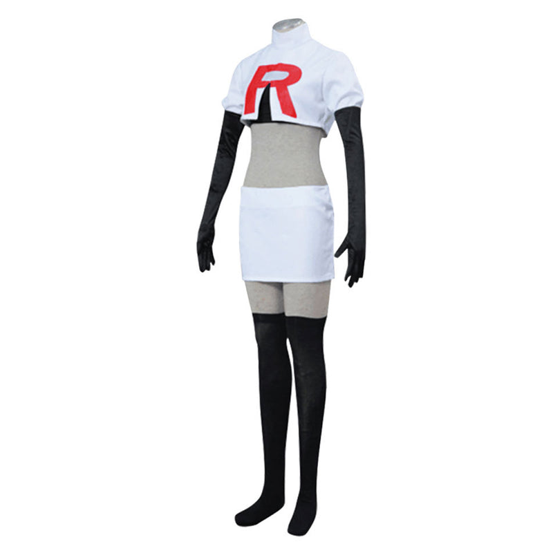 Pokemon Jessie Cosplay Costume Outfits Halloween Carnival Suit