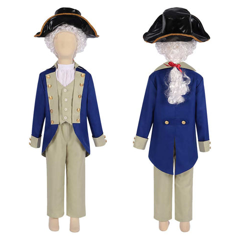 President George Washington Cosplay Costume Outfits Halloween Carnival Suit