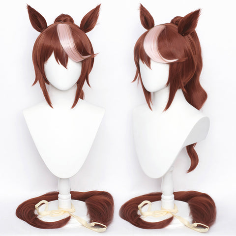 Pretty Derby Tokai Teio Cosplay Wig Heat Resistant Synthetic Hair Carnival Halloween Party Props