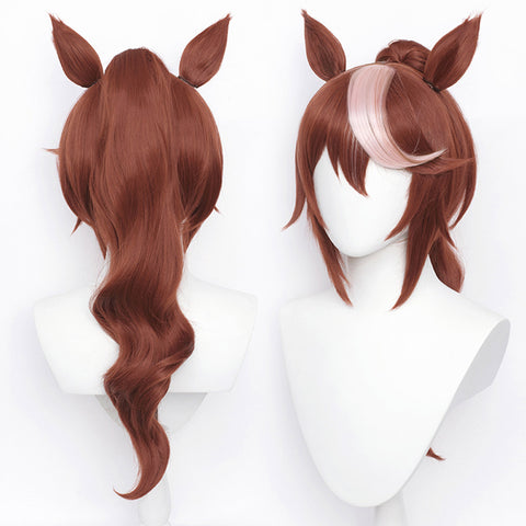 Pretty Derby Tokai Teio Cosplay Wig Heat Resistant Synthetic Hair Carnival Halloween Party Props