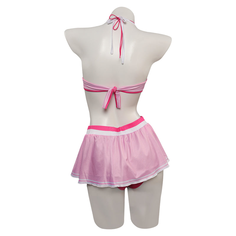 Princess Peach Cosplay Costume Swimsuit Halloween Carnival Disguise Roleplay Suit