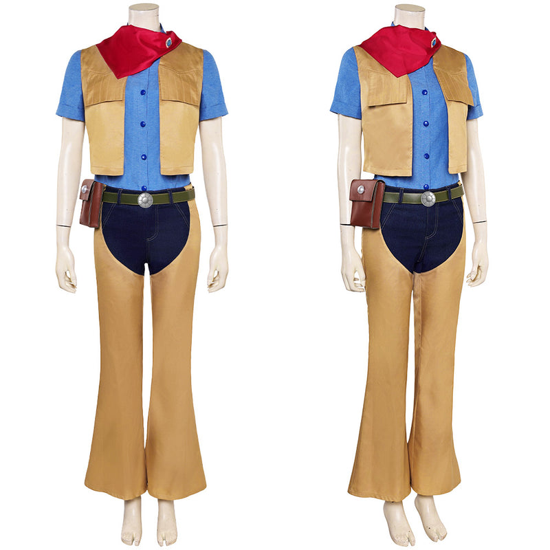 Princess Peach game play cowboy Cosplay Costume Outfits Halloween Carnival Suit