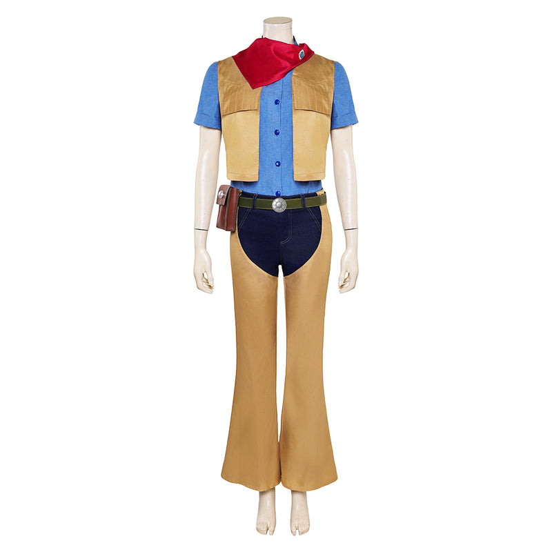 Princess Peach game play cowboy Cosplay Costume Outfits Halloween Carnival Suit