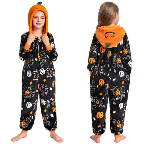 Printed Pumpkin - child animal series onesie - OLAOLA Original designr