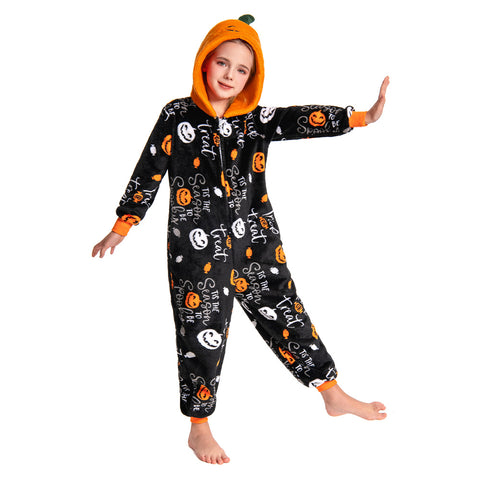 Printed Pumpkin - child animal series onesie - OLAOLA Original designr