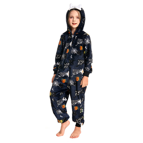 Printed Skull - child animal series onesie - OLAOLA Original designr
