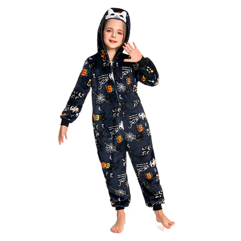 Printed Skull - child animal series onesie - OLAOLA Original designr
