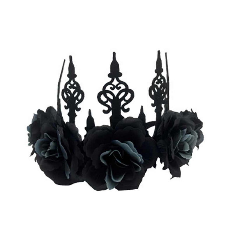 Punk style rose crown necklace tutu princess Cosplay Costume Outfits Halloween Carnival Suit