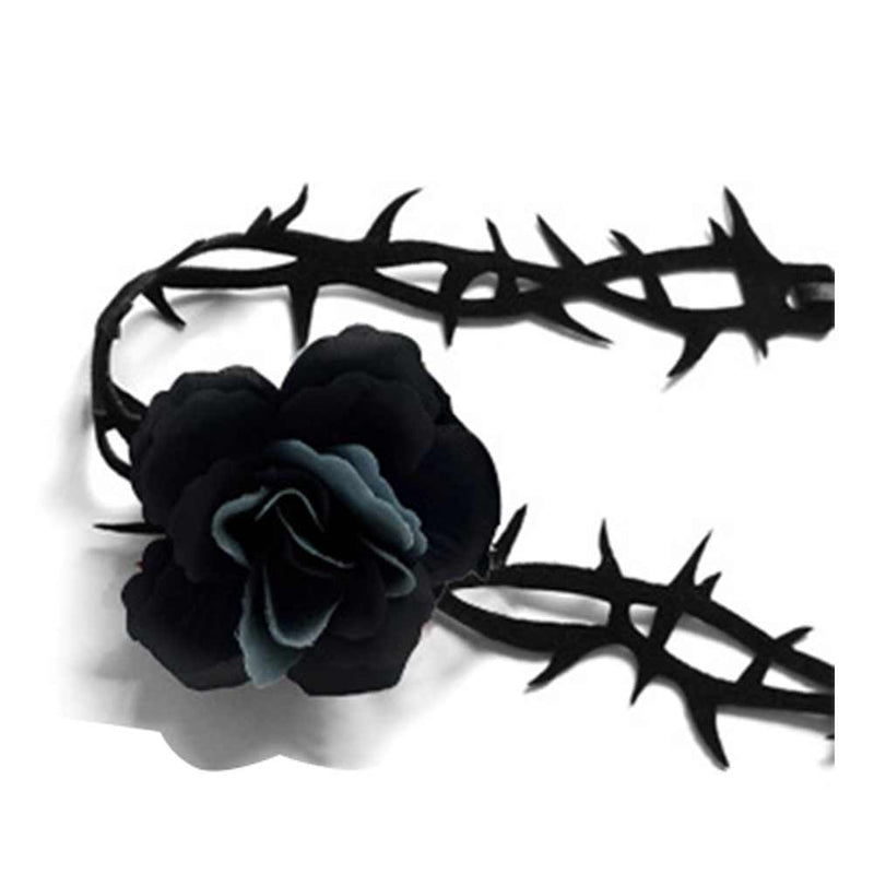 Punk style rose crown necklace tutu princess Cosplay Costume Outfits Halloween Carnival Suit