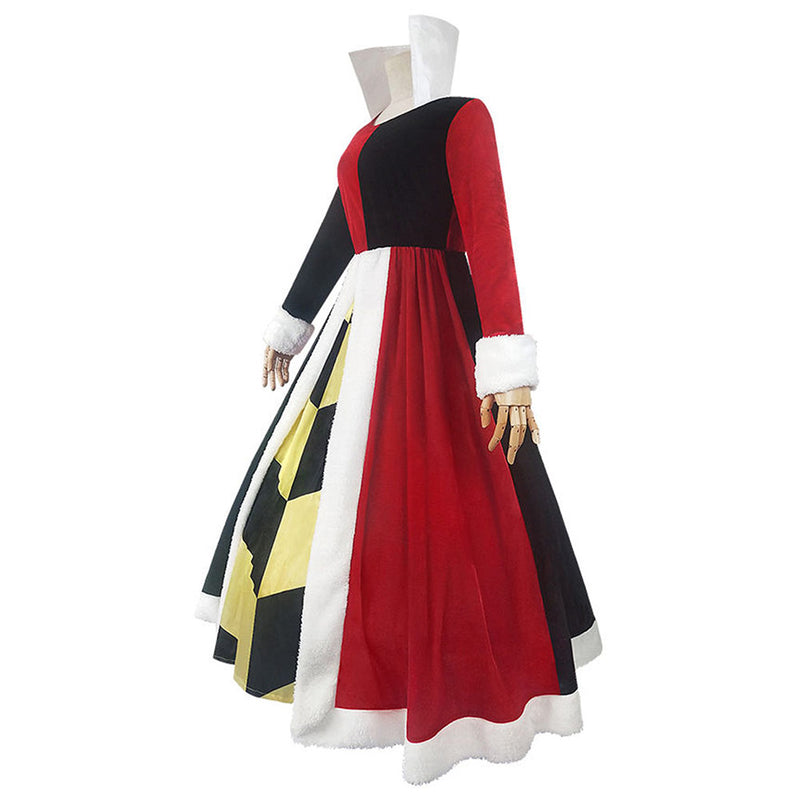 Queen Of Hearts Cosplay Costume Dress Outfits Halloween Carnival Suit