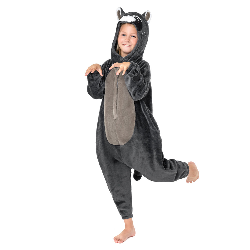 Kids Animals Pajamas: Raccoo-Child Animal Series Onesie Sleepwear