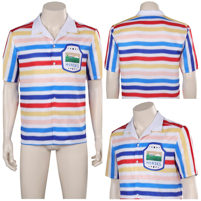 Rainbow striped shirt Cosplay Costume Outfits Halloween Carnival Party Disguise Suit 1964 Ken Barbie