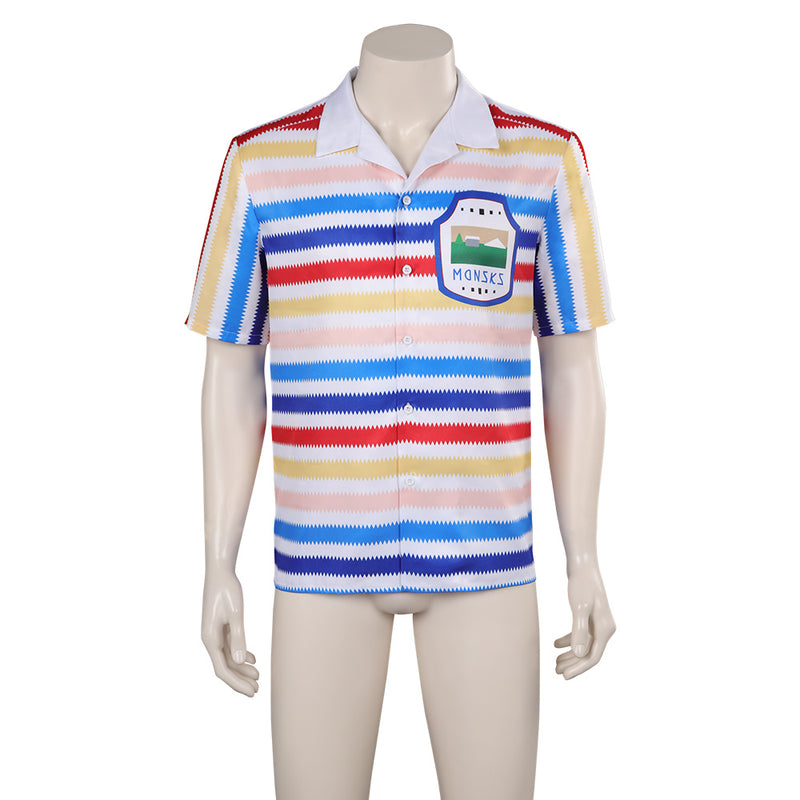 Rainbow striped shirt Cosplay Costume Outfits Halloween Carnival Party Disguise Suit 1964 Ken Barbie