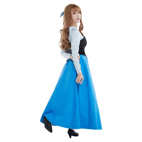 {Ready Stock}The Little Mermaid Ariel  cosplay girls dress costume