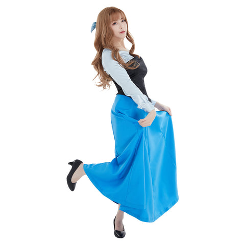 {Ready Stock}The Little Mermaid Ariel  cosplay girls dress costume
