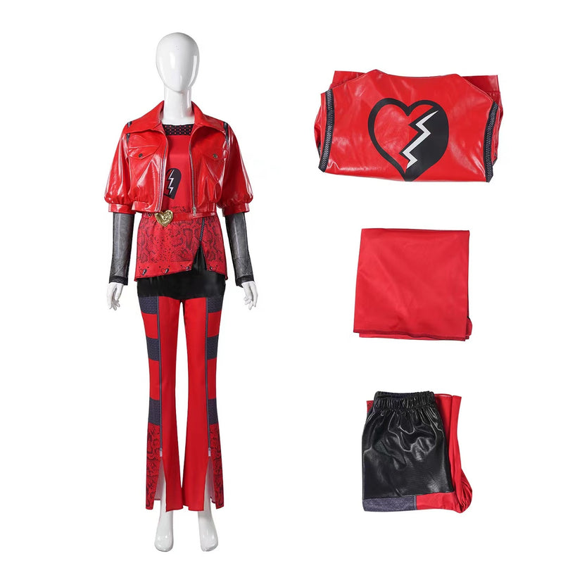 [All Sizes In Stock] Descendants: The Rise of Red -Red Cosplay Costume Outfits Halloween Carnival Suit